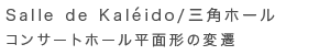 Salle de Kaléido/Opz[ @RT[gz[ʌ`̕ϑJ